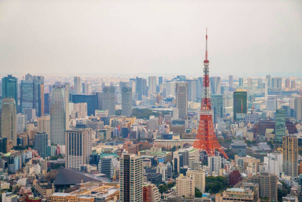 istock Tokyo Tower and urban city skyline 831715454