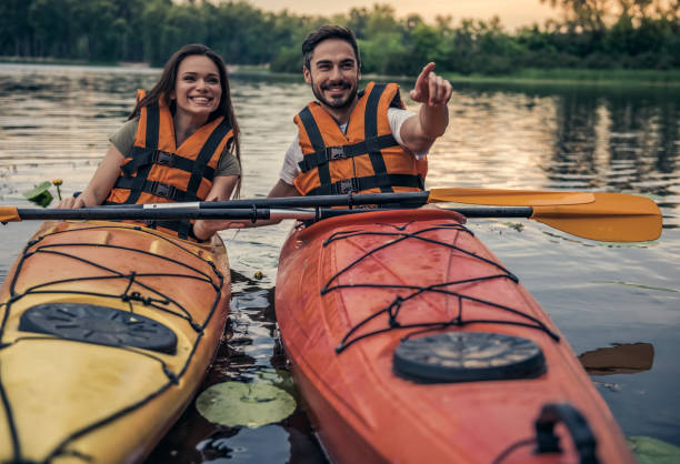 istock Couple travelling by kayak 831721754