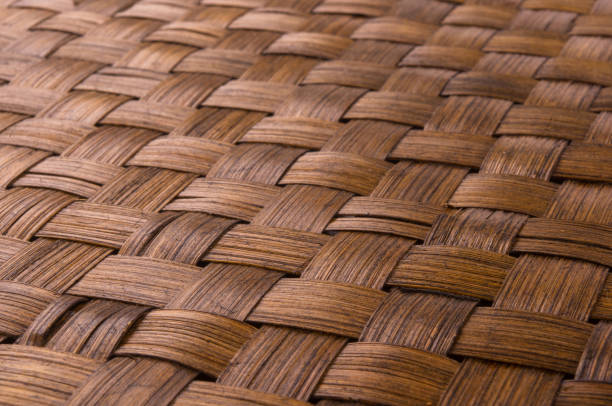 istock braided rattan Mat - stand food 831728244
