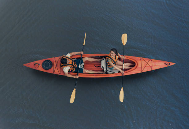 istock Couple travelling by kayak 831735956
