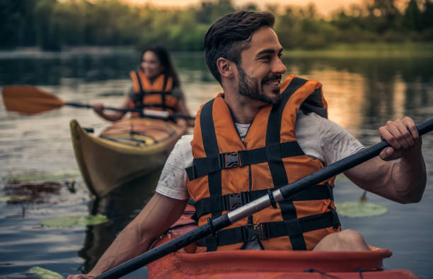 istock Couple travelling by kayak 831739858