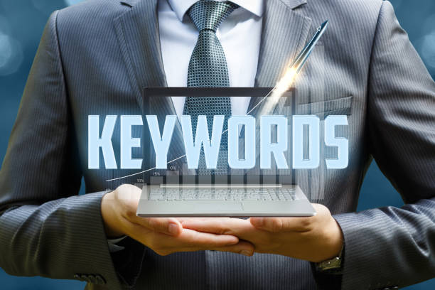 istock Keywords in the hands of a businessman . 831741976