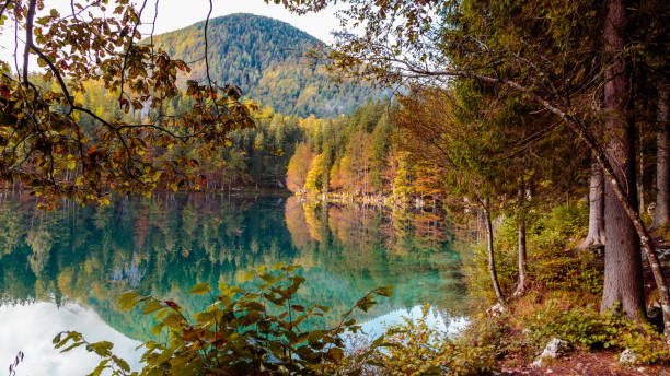 istock Autumn morning at the alpine lake 831759648