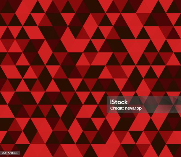 Pattern Merah Hitam Warna Merah Dan Segitiga Hitam Pola Mulus Ilustrasi Stok - Unduh Gambar ...
