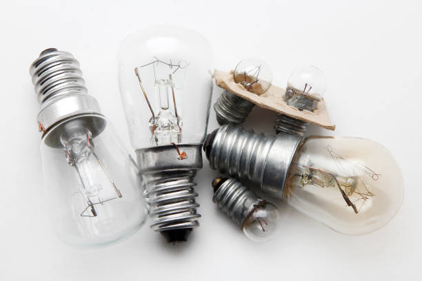 istock A small filament lamp on a white background 831770388