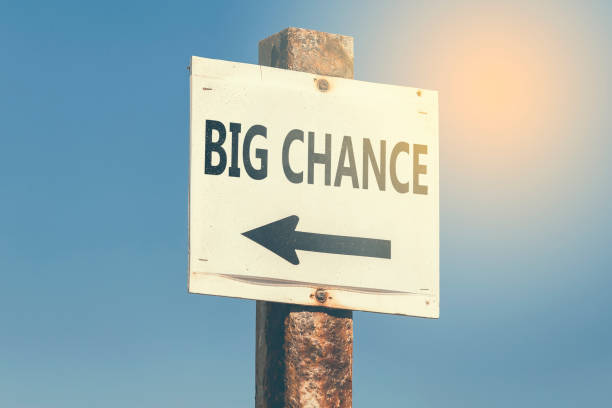 istock Big chance word and arrow signpost 3 831775194