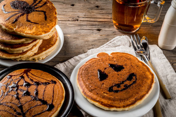 istock Halloween pancakes for children 831790026