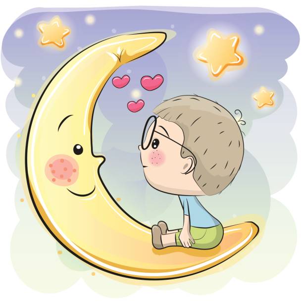 ilustrações, clipart, desenhos animados e ícones de menino bonito dos desenhos - illustration and painting valentines day individuality happiness