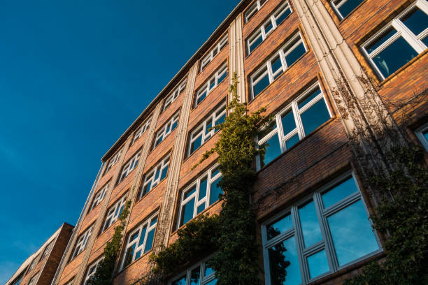 istock low angle view of an old brick facaded building 831791306