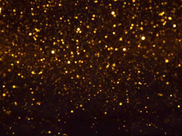 istock Silver overlay background of glittering lights with bokeh effect. 831811782