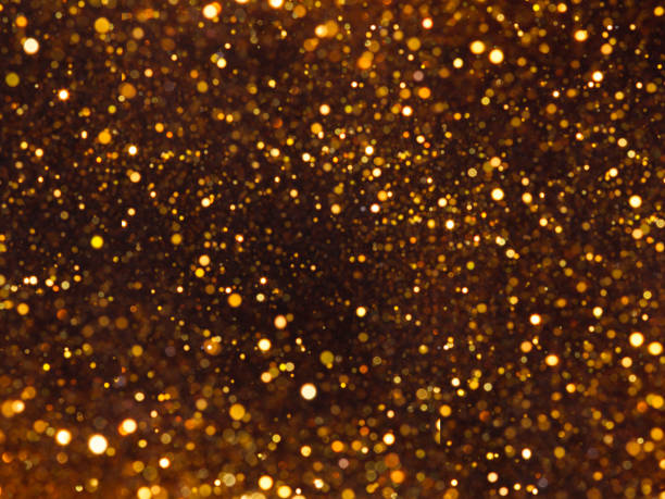 istock Silver overlay background of glittering lights with bokeh effect. 831812134