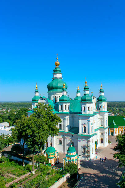 istock bell tower of Troitskyi monastery in Chernihiv 831815106