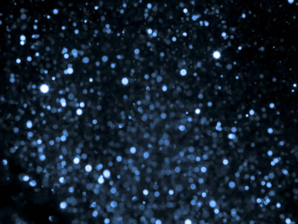 istock Silver overlay background of glittering lights with bokeh effect. 831815186
