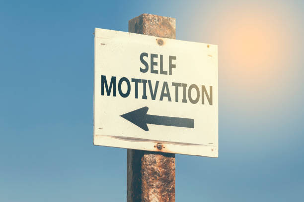 istock Self motivation word and arrow signpost 3 831817596