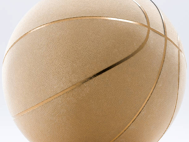 istock Metalic Basketball close-up on studio background 831817824