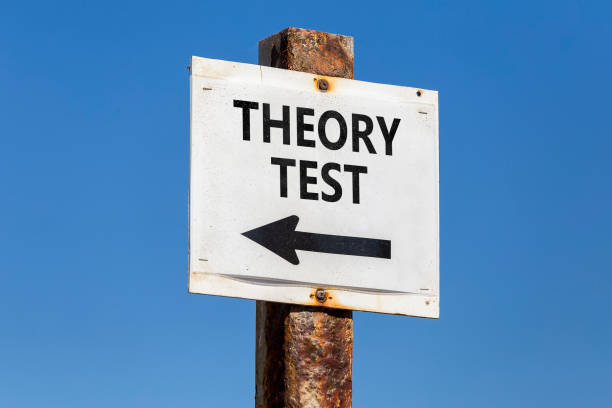 istock Theory test word and arrow signpost 831817904