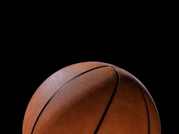 istock Metalic Basketball close-up on studio background 831817986