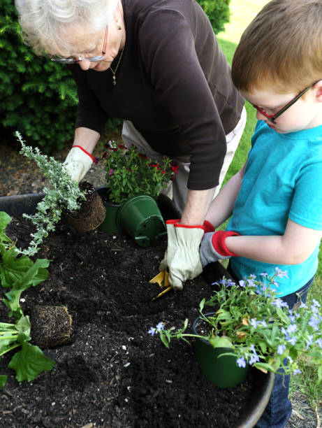 istock Planting with Grandson 831818608