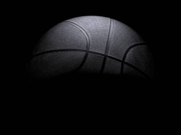 istock Metalic Basketball close-up on studio background 831818680