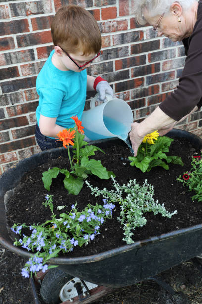 istock Planting Flowers with Grandma 831819022