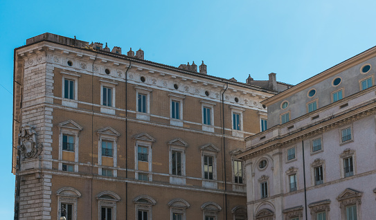typical buildings at rome, italy