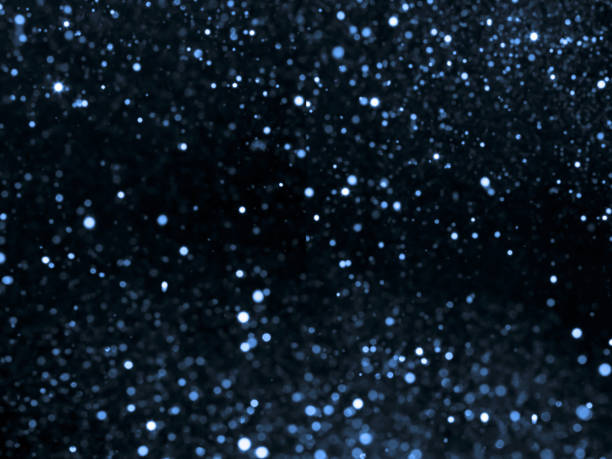 istock Silver overlay background of glittering lights with bokeh effect. 831821934