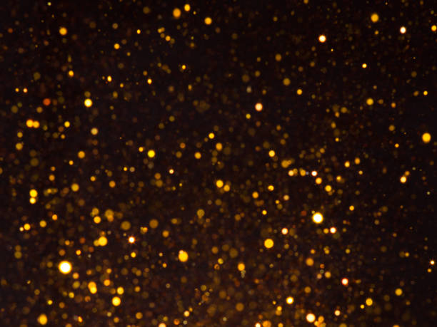 istock Silver overlay background of glittering lights with bokeh effect. 831822070