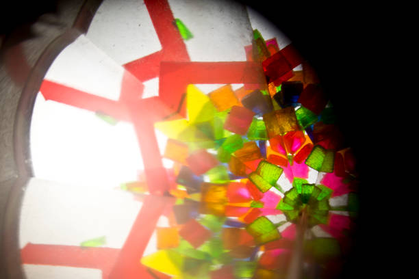 istock Abstract Looking Into a Kaleidoscope Background Geometric Shapes 831833580