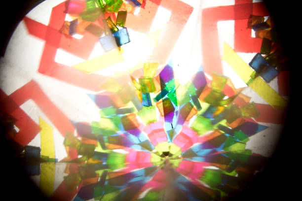 istock Abstract Looking Into a Kaleidoscope Background Geometric Shapes 831836000