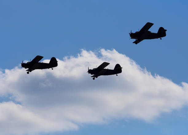 istock Small piston aircraft of the small passenger aviation 831836216
