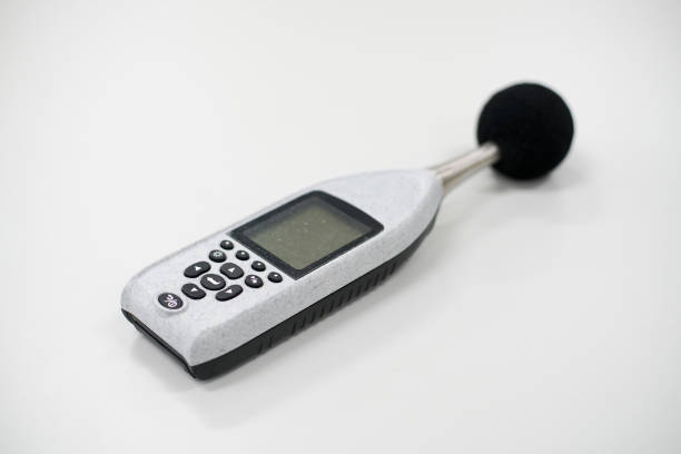 istock Measuring sound level meter on laboratory teble. 831836794