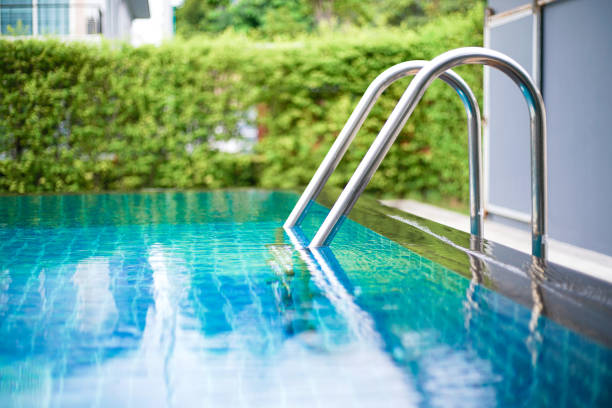 istock Little swimming pool in the garden 831836872