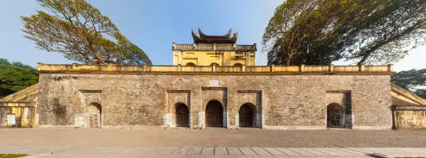 Thang Long Citadel Royal as a world heritage famous in Ha Noi, Viet Nam. 