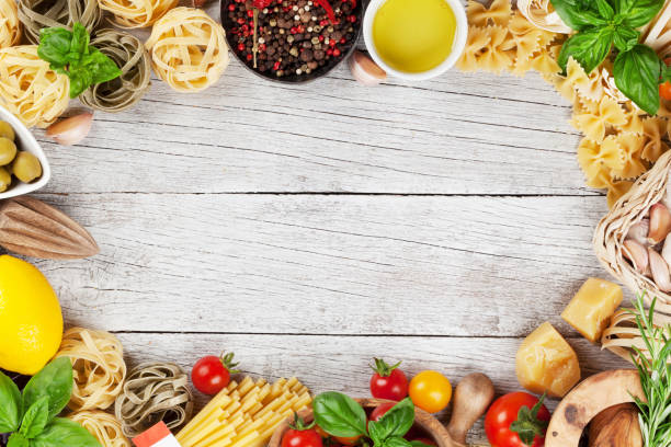 istock Italian food. Pasta ingredients 831883692