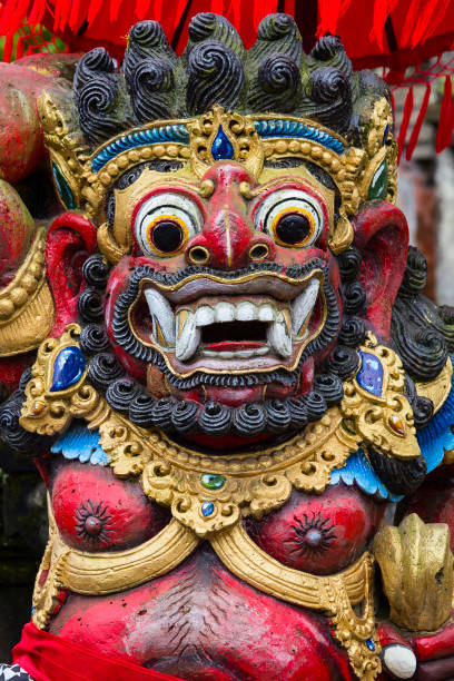 istock Balinese God statue in Central Bali temple. Indonesia 831884016