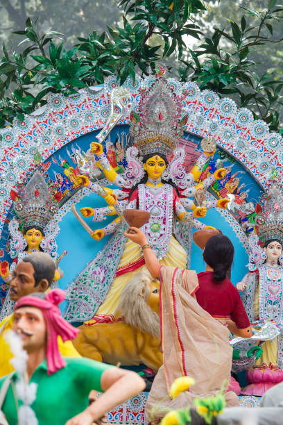 istock Durga Idol - Durga puja Navratri, New Delhi, India 831884230