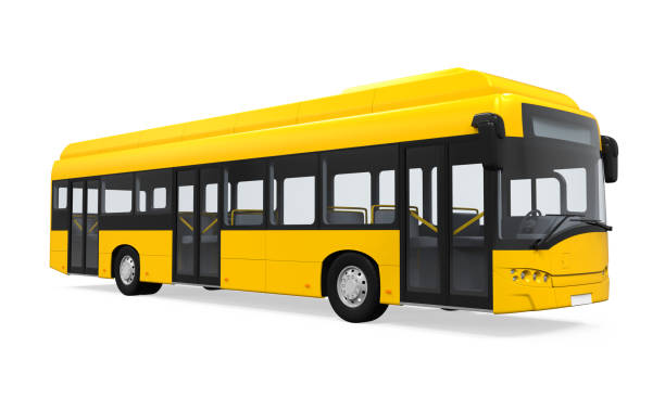 istock Yellow City Bus Isolated 831885060