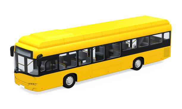 istock Yellow City Bus Isolated 831885190