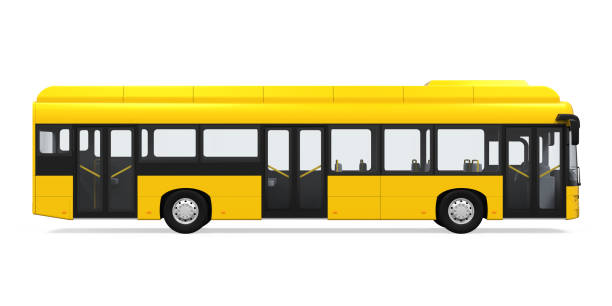 istock Yellow City Bus Isolated 831885296