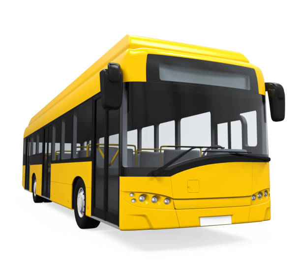 istock Yellow City Bus Isolated 831887448