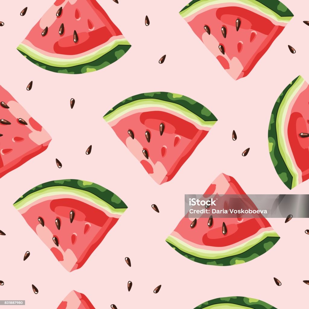 Watermelon pattern vector Watermelon stock vector