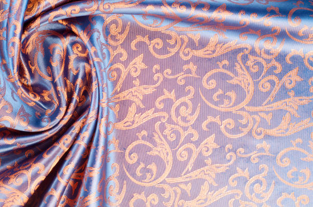 istock The texture of the silk fabric. 831890006