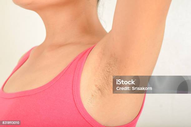 Armpits And Hairy Of Women Stock Photo - Download Image Now - Women, Hair, Hair Stubble