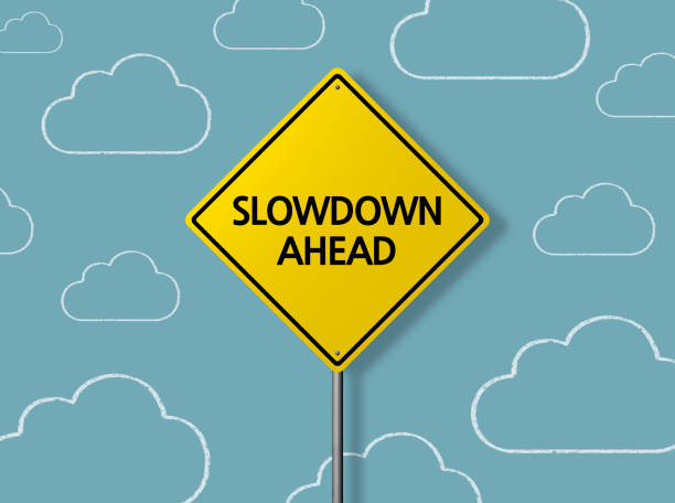 istock SLOWDOWN AHEAD - Business Chalkboard Background 831897336