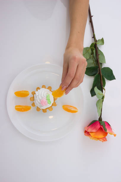 istock cake basket with cream on a plate 831899700