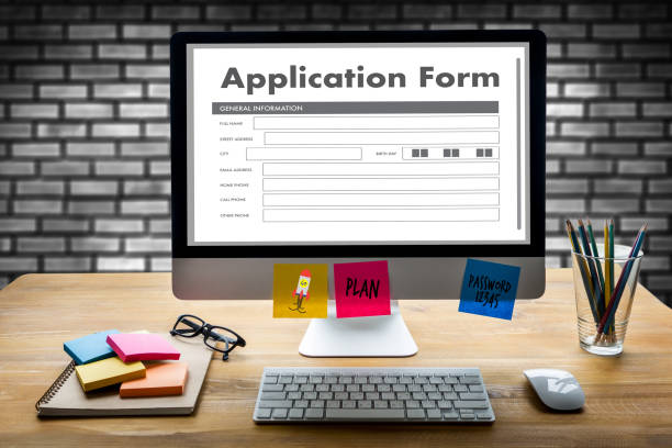 istock business man working on laptop computer use Online Web Job Application Form moniter 831899768