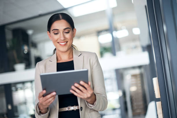 istock Modern tech for a modern businesswoman 831902076