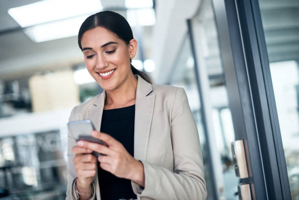 istock She's never without her business contacts 831902078
