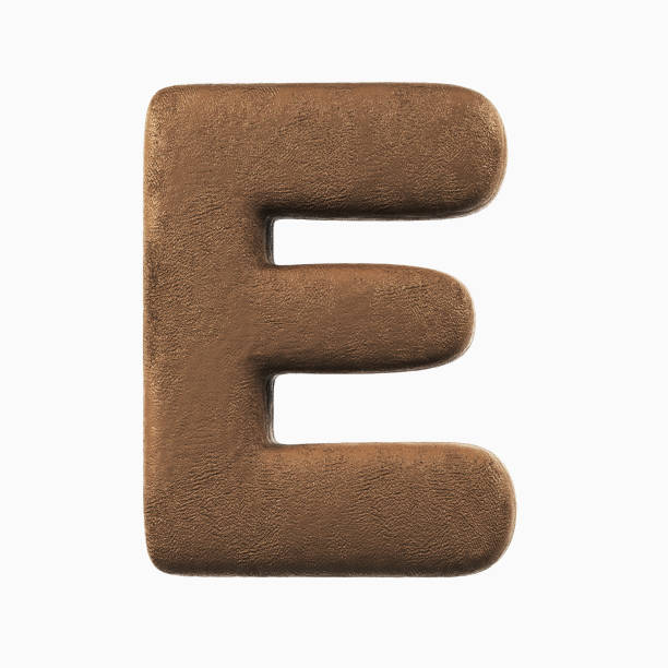 istock Plasticine Clay Font. Letter E. 3d rendering Illustration isolated 831911796