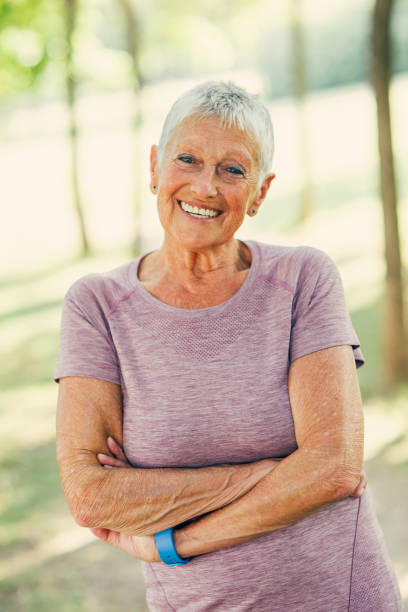 istock Senior sportswoman 831933652